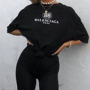 Black fancy tee